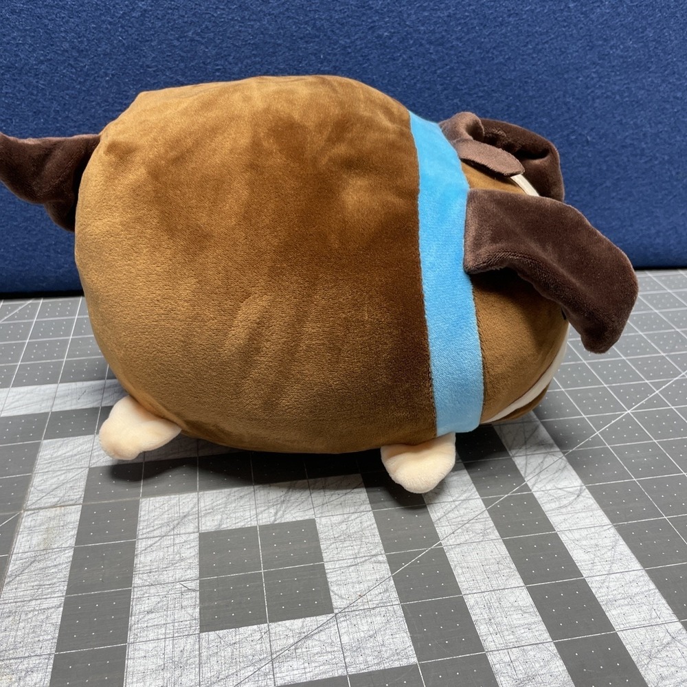 Bun Bun 2021 Stacking Plush English‎ Bulldog Brown Blue Collar - Picture 4 of 9